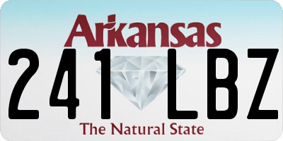 AR license plate 241LBZ