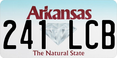 AR license plate 241LCB