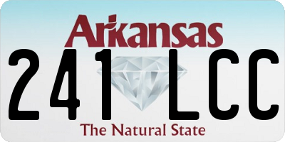 AR license plate 241LCC