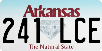 AR license plate 241LCE