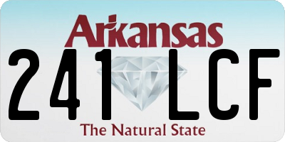 AR license plate 241LCF