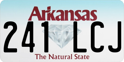AR license plate 241LCJ