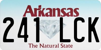 AR license plate 241LCK