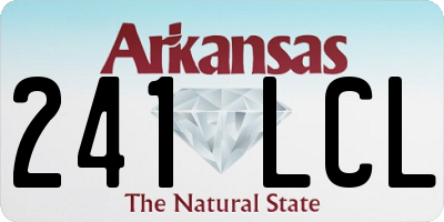 AR license plate 241LCL