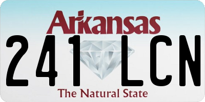 AR license plate 241LCN