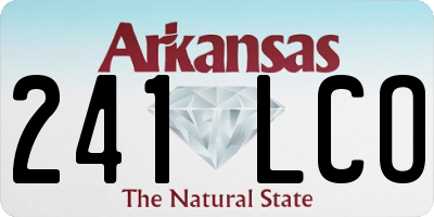 AR license plate 241LCO