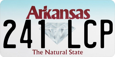 AR license plate 241LCP