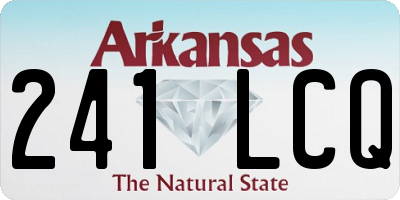 AR license plate 241LCQ