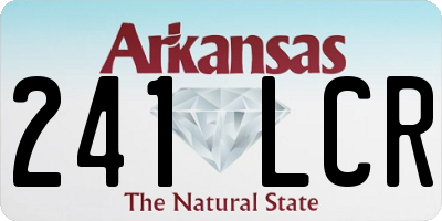AR license plate 241LCR