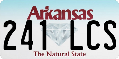 AR license plate 241LCS