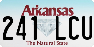AR license plate 241LCU