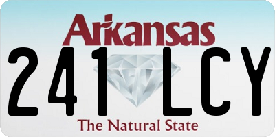 AR license plate 241LCY