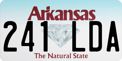 AR license plate 241LDA
