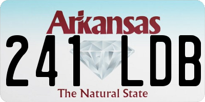 AR license plate 241LDB