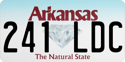 AR license plate 241LDC