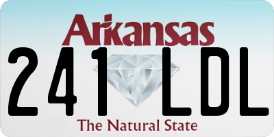 AR license plate 241LDL