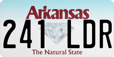 AR license plate 241LDR