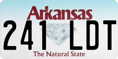AR license plate 241LDT
