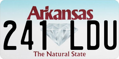AR license plate 241LDU