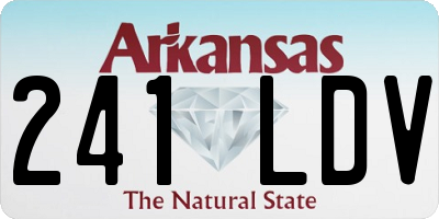 AR license plate 241LDV