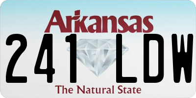 AR license plate 241LDW