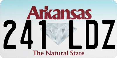 AR license plate 241LDZ