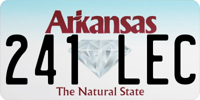 AR license plate 241LEC