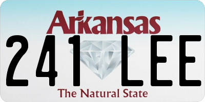 AR license plate 241LEE