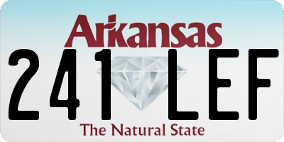 AR license plate 241LEF