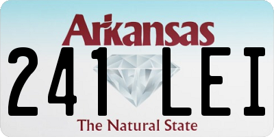AR license plate 241LEI