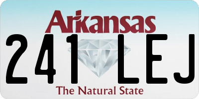 AR license plate 241LEJ