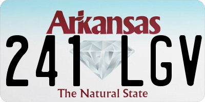 AR license plate 241LGV