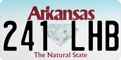 AR license plate 241LHB
