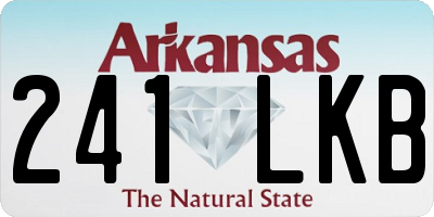 AR license plate 241LKB