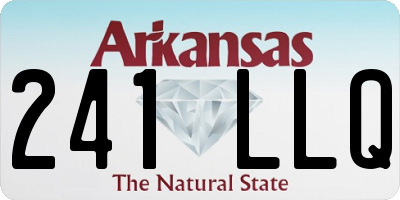 AR license plate 241LLQ