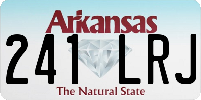 AR license plate 241LRJ