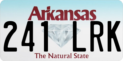 AR license plate 241LRK