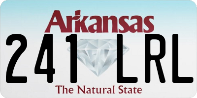 AR license plate 241LRL
