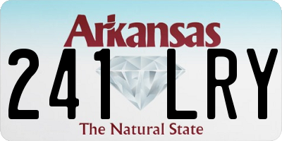AR license plate 241LRY