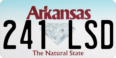 AR license plate 241LSD