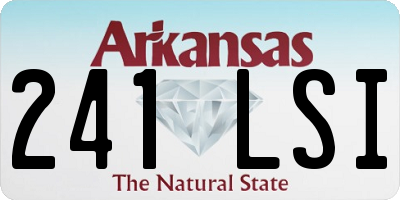 AR license plate 241LSI