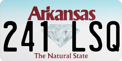 AR license plate 241LSQ