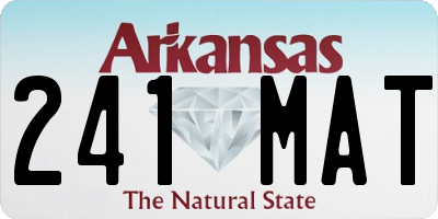 AR license plate 241MAT