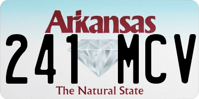 AR license plate 241MCV