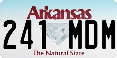 AR license plate 241MDM