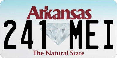 AR license plate 241MEI