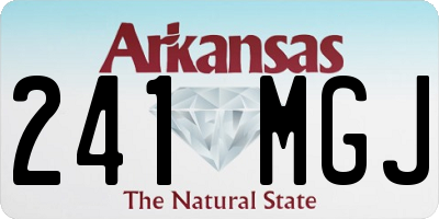 AR license plate 241MGJ