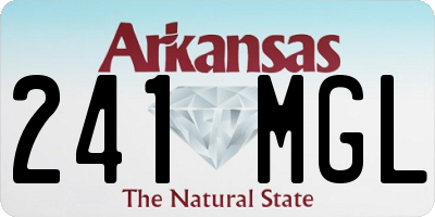 AR license plate 241MGL
