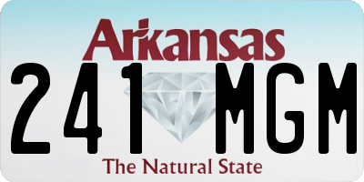 AR license plate 241MGM
