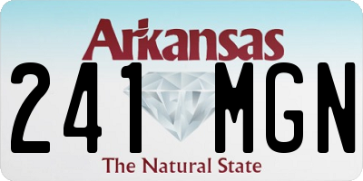 AR license plate 241MGN